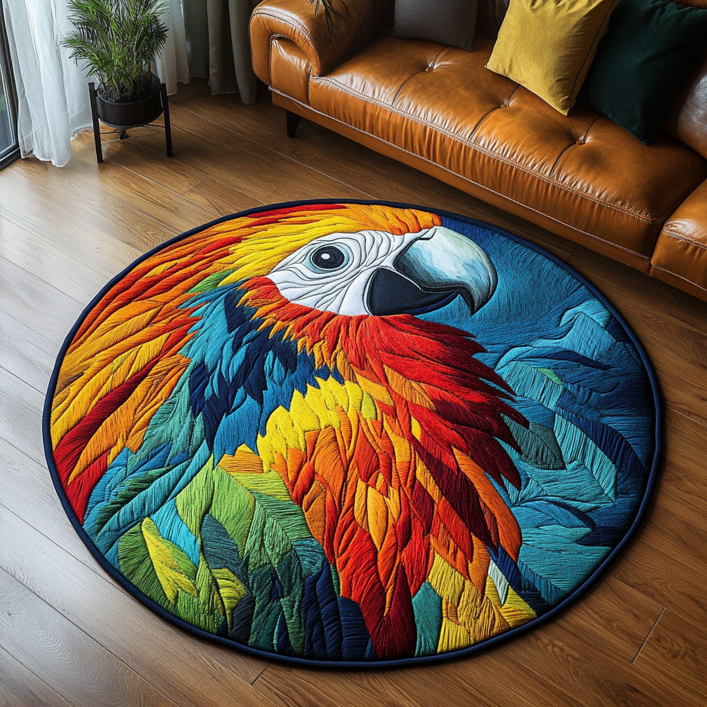 Exotic Flyer Quilted Round Mat Large Circle Rug Gifts For Father's Day Ideas