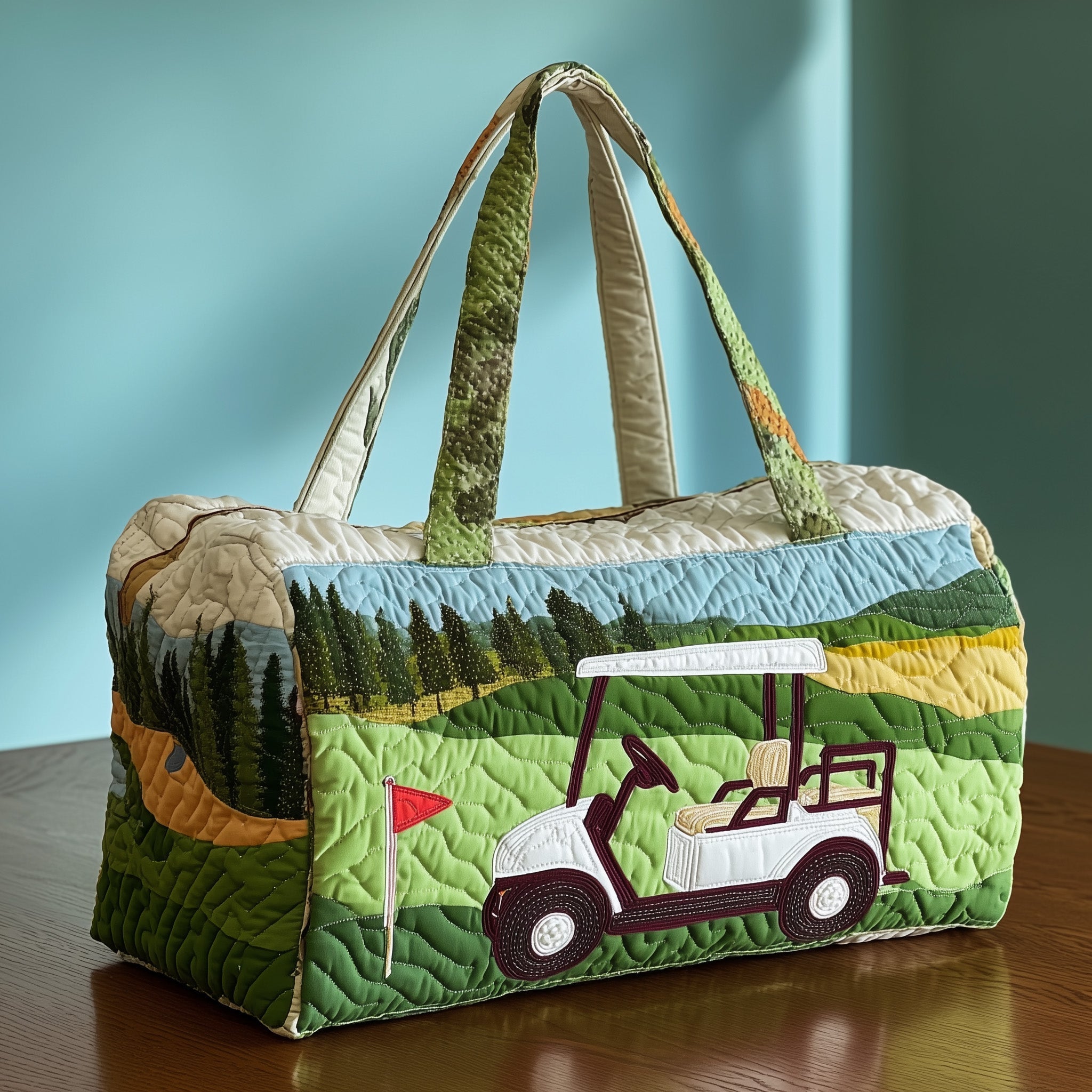 Fairway Classic Quilted Duffle Bag Large Travel Duffel Bag Womens Good Mothers Day Gift Ideas
