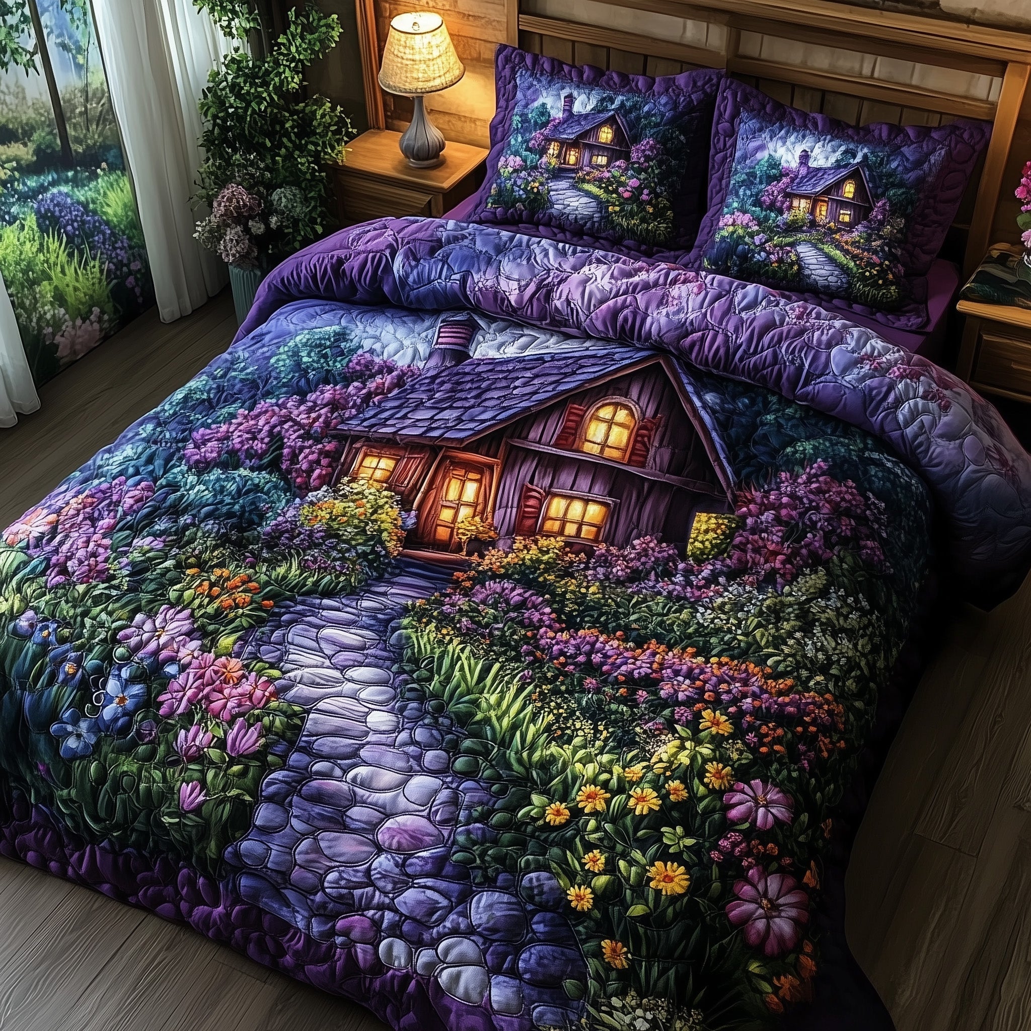 Fairytale Cottage Quilted Bedding Set Good Sheet Sets Mother's Day Gifts From Grandkids