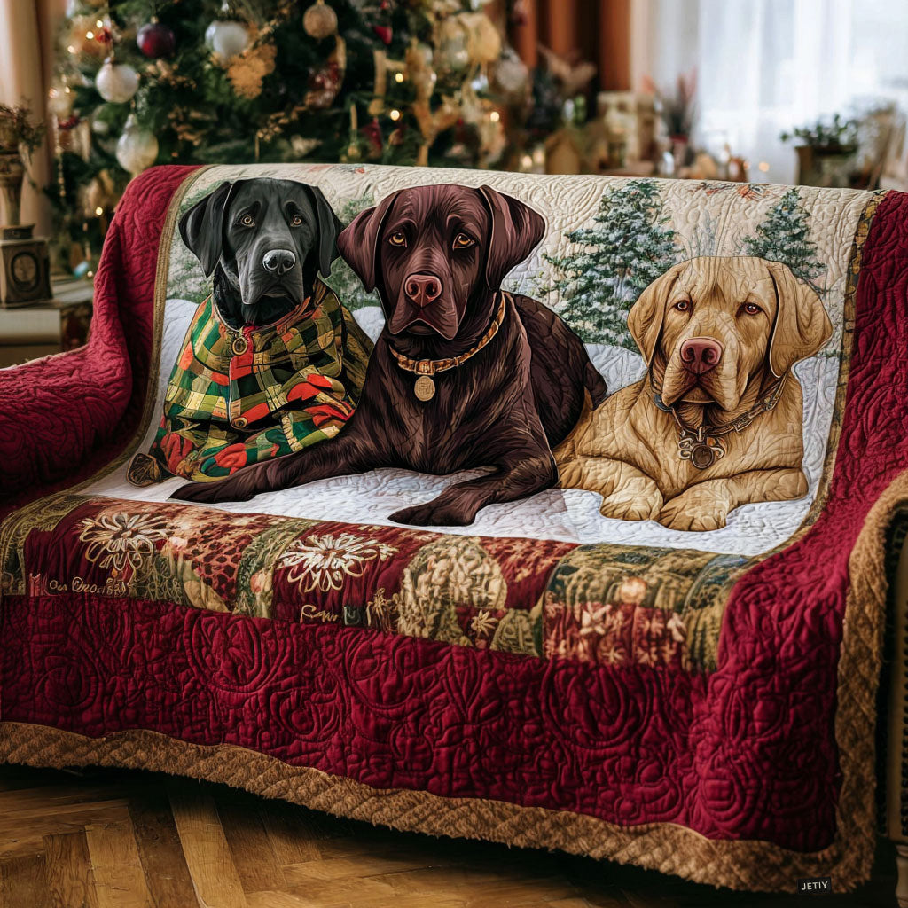 Faithful Fields Quilted Sofa Cover Home Decorattions Labrador Themed Gifts