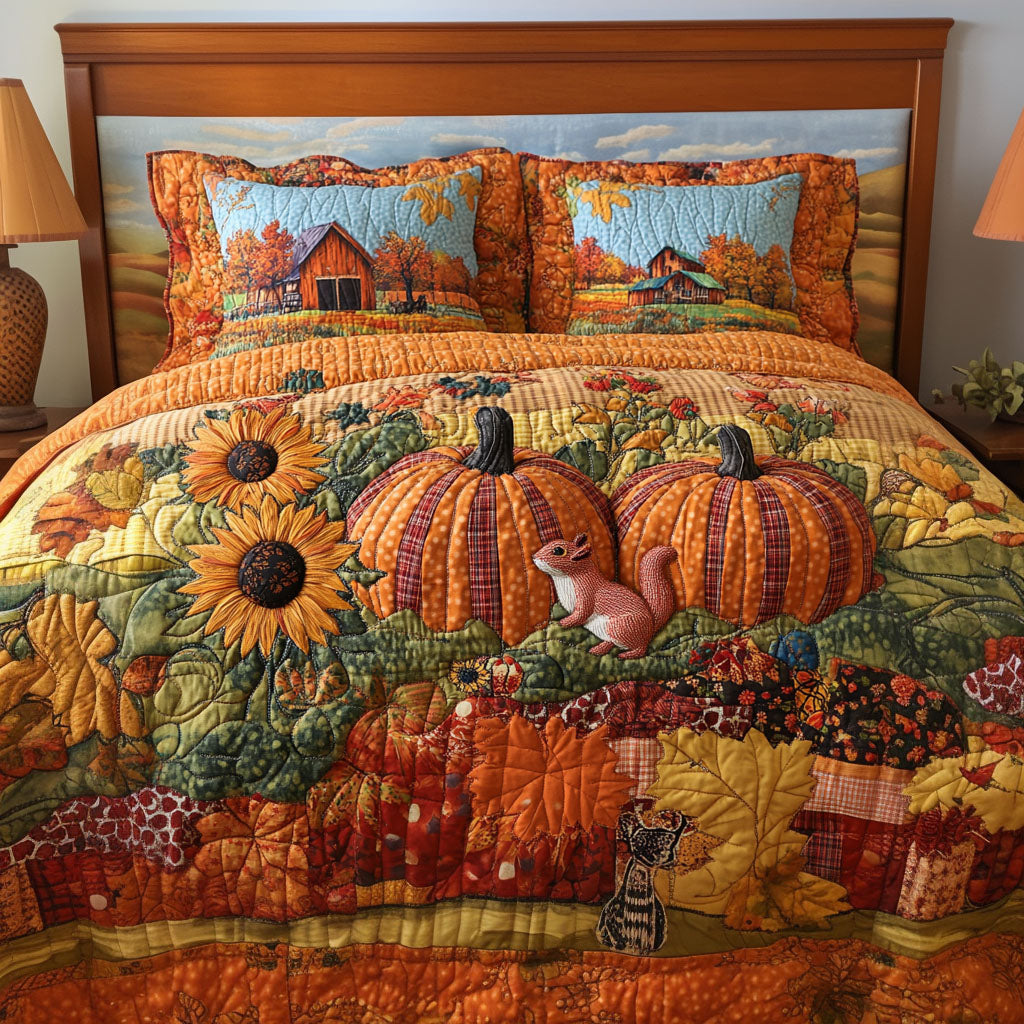 Fall at the Farm Quilted Bedding Set Bedroom Decor Ideas Mother's Day Presents For Mom