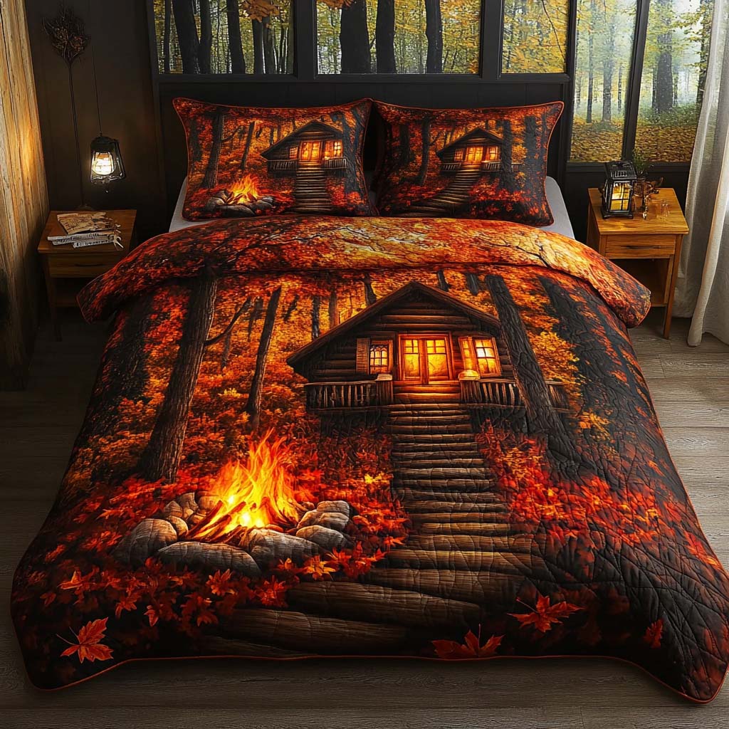 Fall Glow Quilted Bedding Set Bed Decor Ideas Best Family Gifts