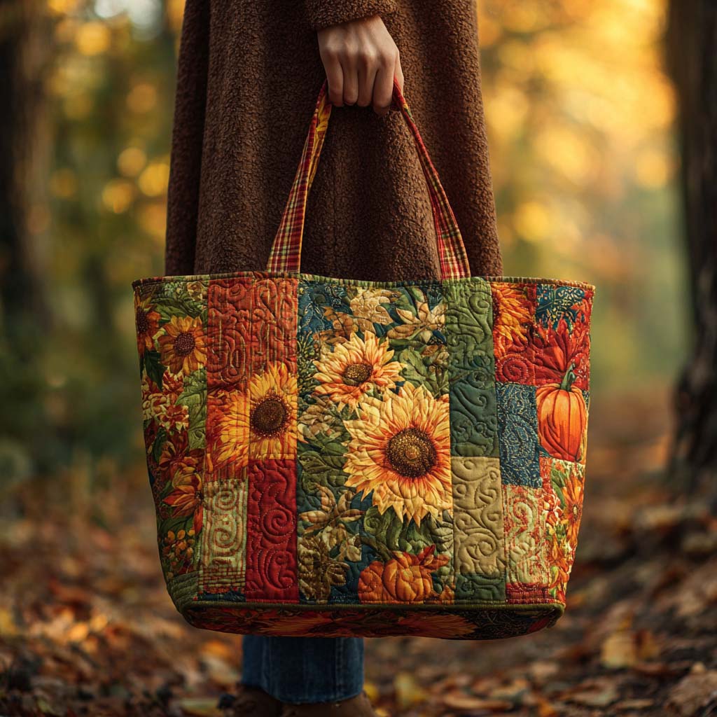 Falling Joy Quilted Tote Bag Perfect Shoulder Bag Gifts For Your Mom