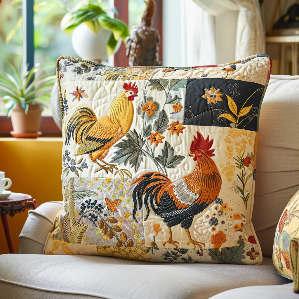 Farmhouse Feathers Quilted Pillow Case Square Pillow Cases Present For Sister
