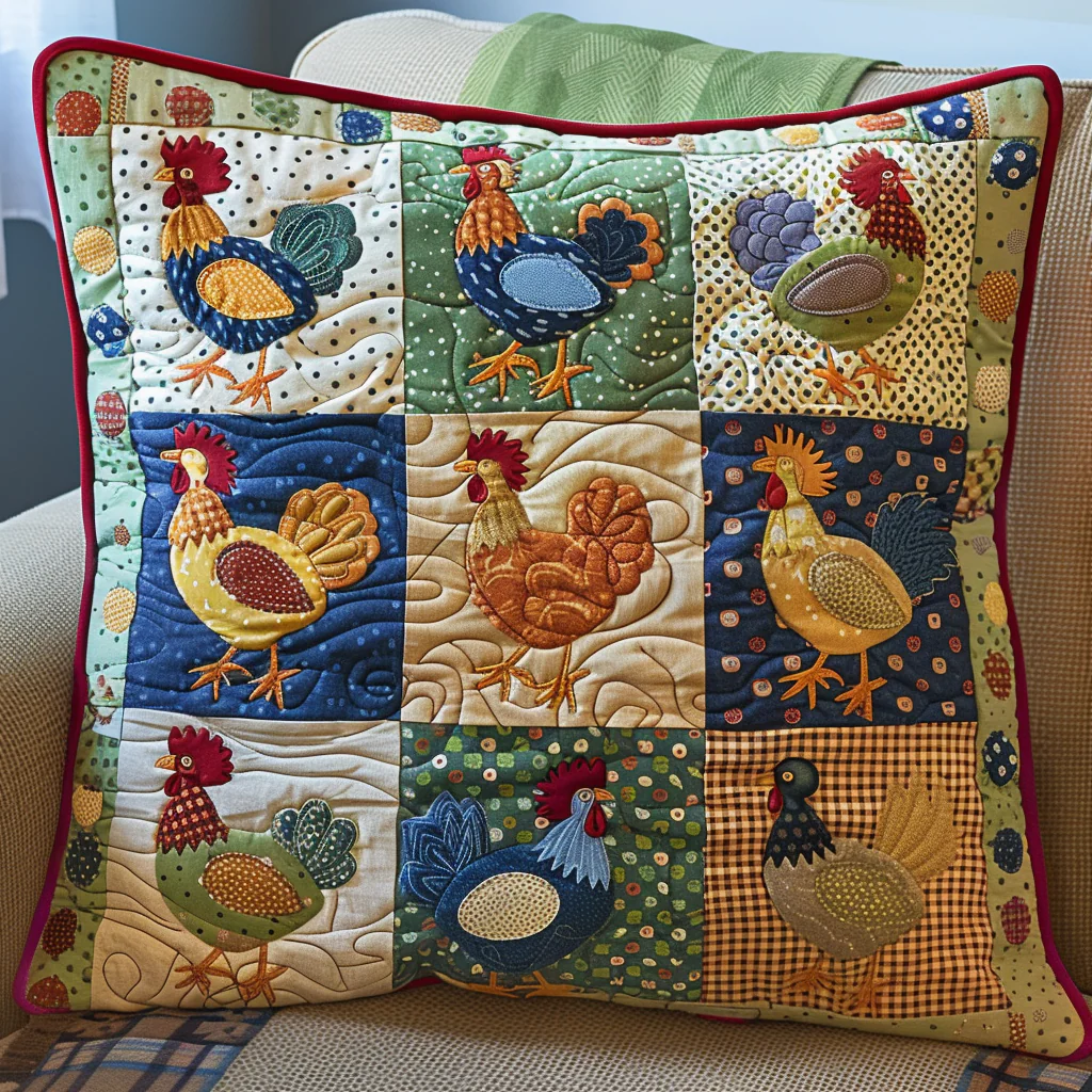 Feathered Dreams Quilted Pillow Case Decorative Pillow Cover Present For Mom