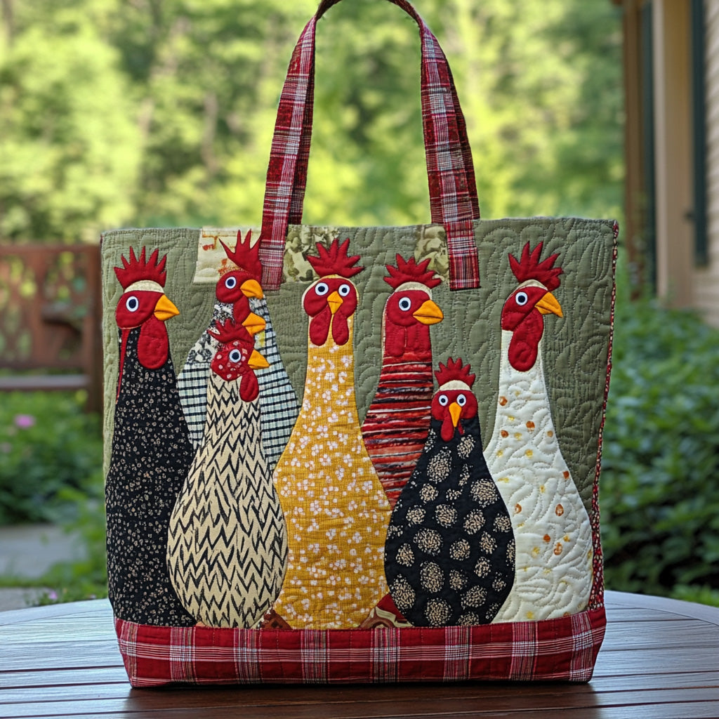 Feathered Friends Quilted Tote Bag Trendy Shoulder Bags Awesome Mother's Day Gifts For Mom