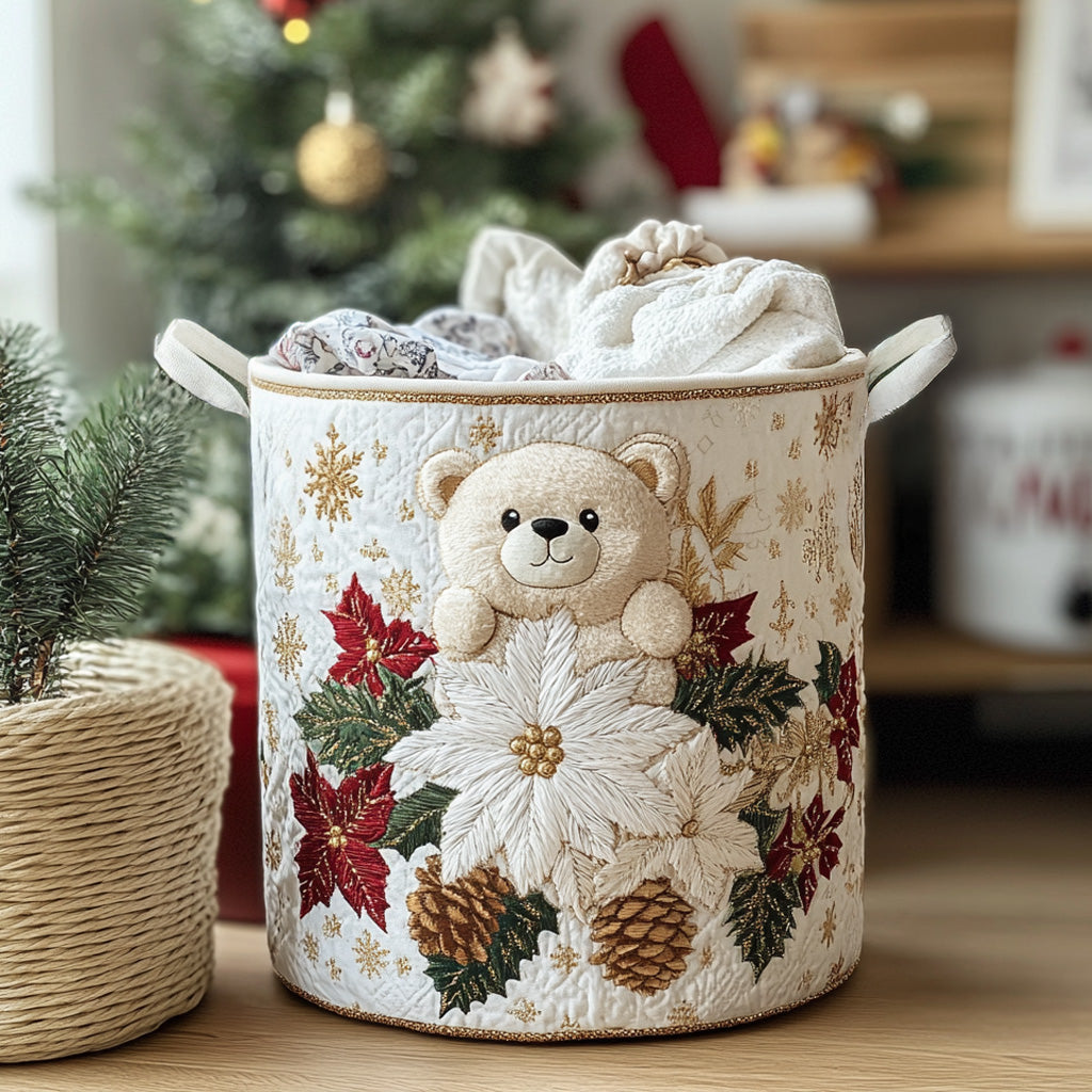 Festive Magic Quilted Laundry Basket Best Clothes Hamper Christmas Present Ideas For Grandmother