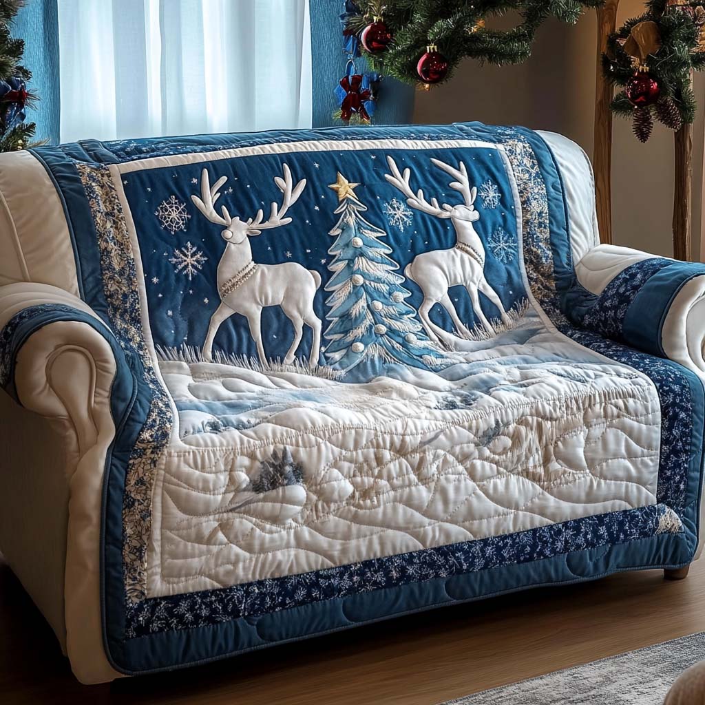 Festive Magic Quilted Sofa Cover Best Slip Cover Sofa Mother In Law Presents Christmas