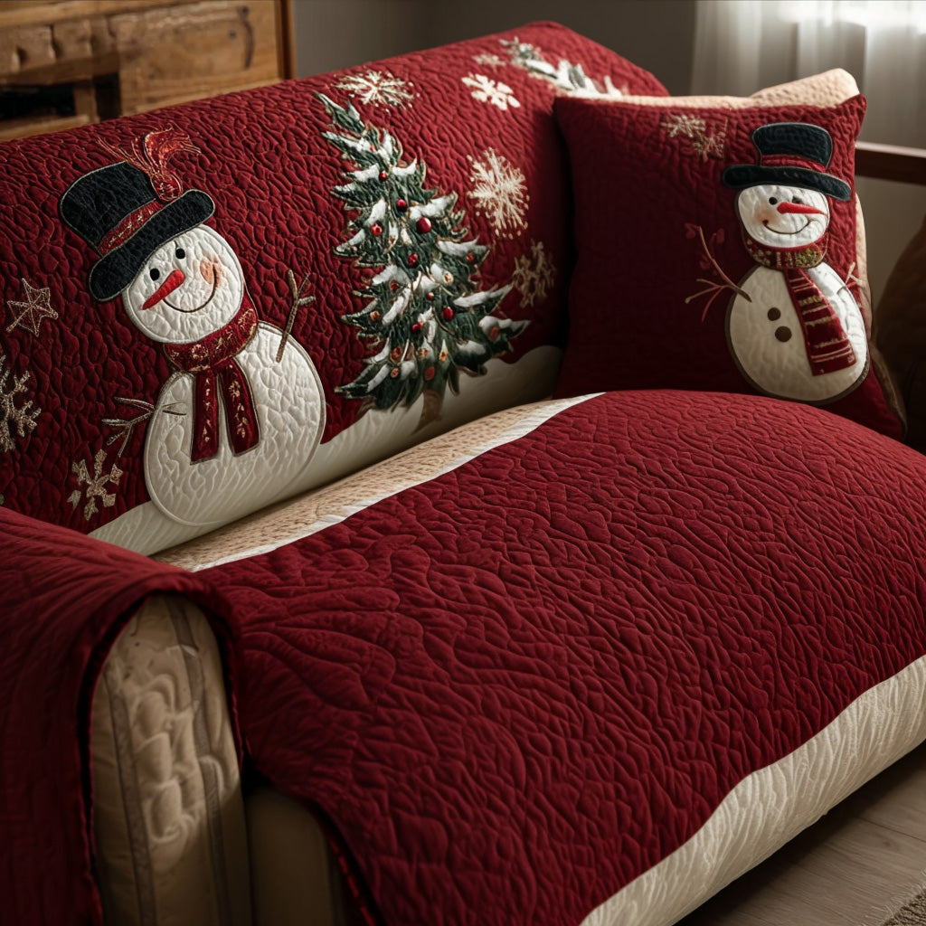 Festive Nights Quilted Sofa Cover Living Room Decorations Christmas Gifts For Husband