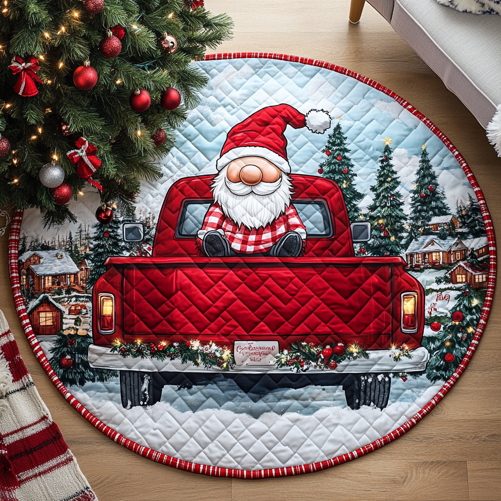 Festive Noel Quilted Round Mat Circle Floor Rugs Good Family Christmas Presents