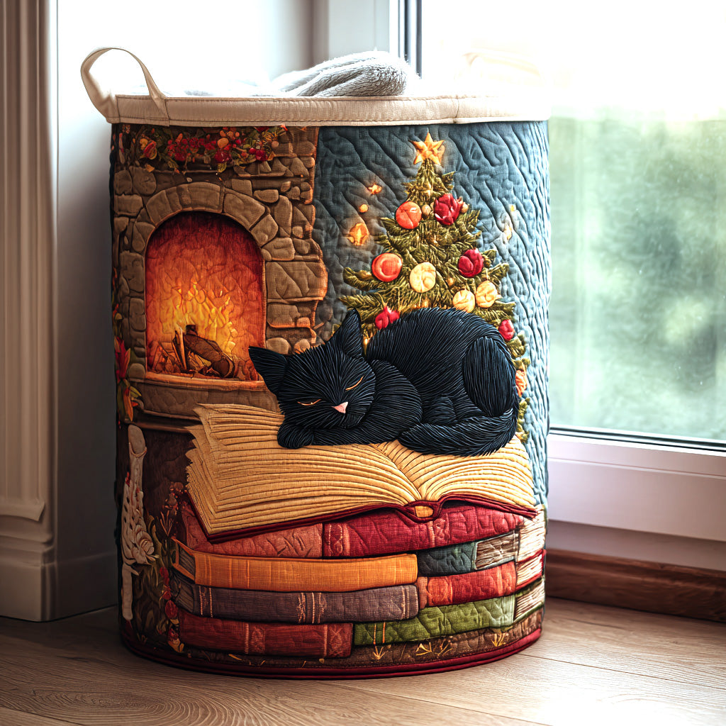Festive Slumber Quilted Laundry Basket Laundry Hamper Good Christmas Gifts For Grandmas