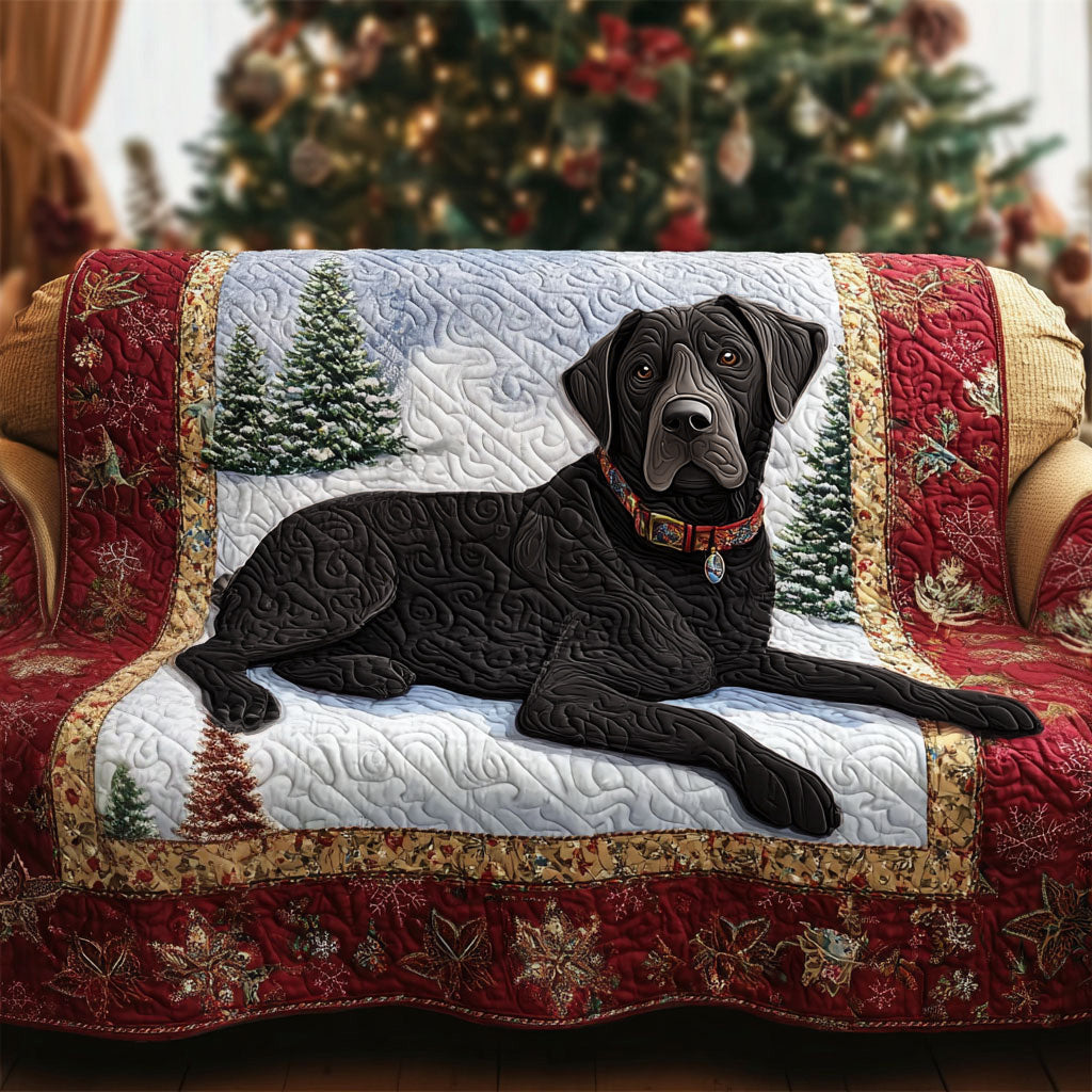 Fetch the Day Black Lab Quilted Sofa Cover Sofa Protector Labrador Gifts For Dog Lovers