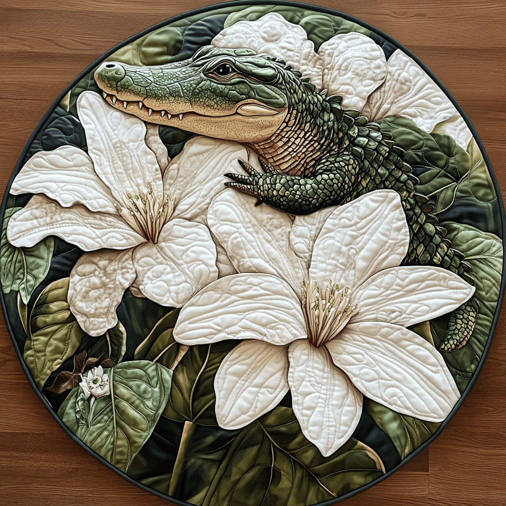Fierce Beauty Quilted Round Mat House Decor Good Gifts For Dads 50Th Birthday