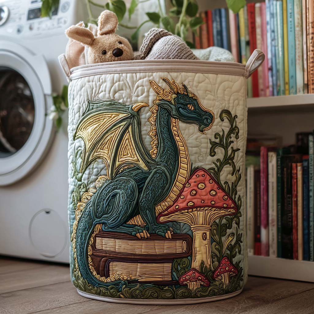 Fiery Path Quilted Laundry Basket Farmhouse Laundry Basket Best Dragon Gifts For Christmas