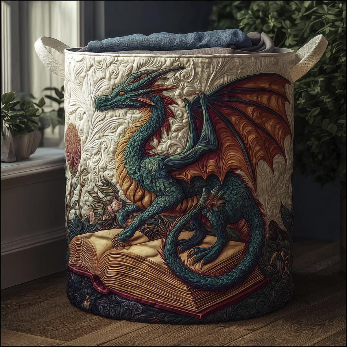 Firebound Quilted Laundry Basket Modern Laundry Hamper Best Gift For Women
