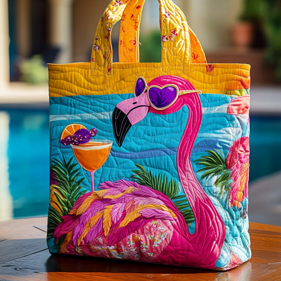 Flamingo Vibe Quilted Tote Bag The Best Tote Last Minute Mother's Day Gifts
