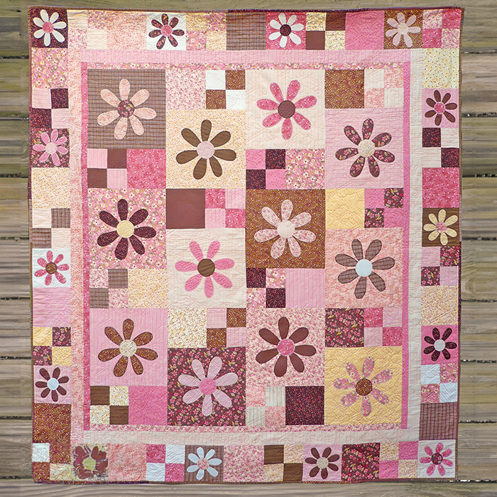 Floral Mosaic Quilted Blanket Cozy Bedroom Decor Last Minute Gifts For Mom