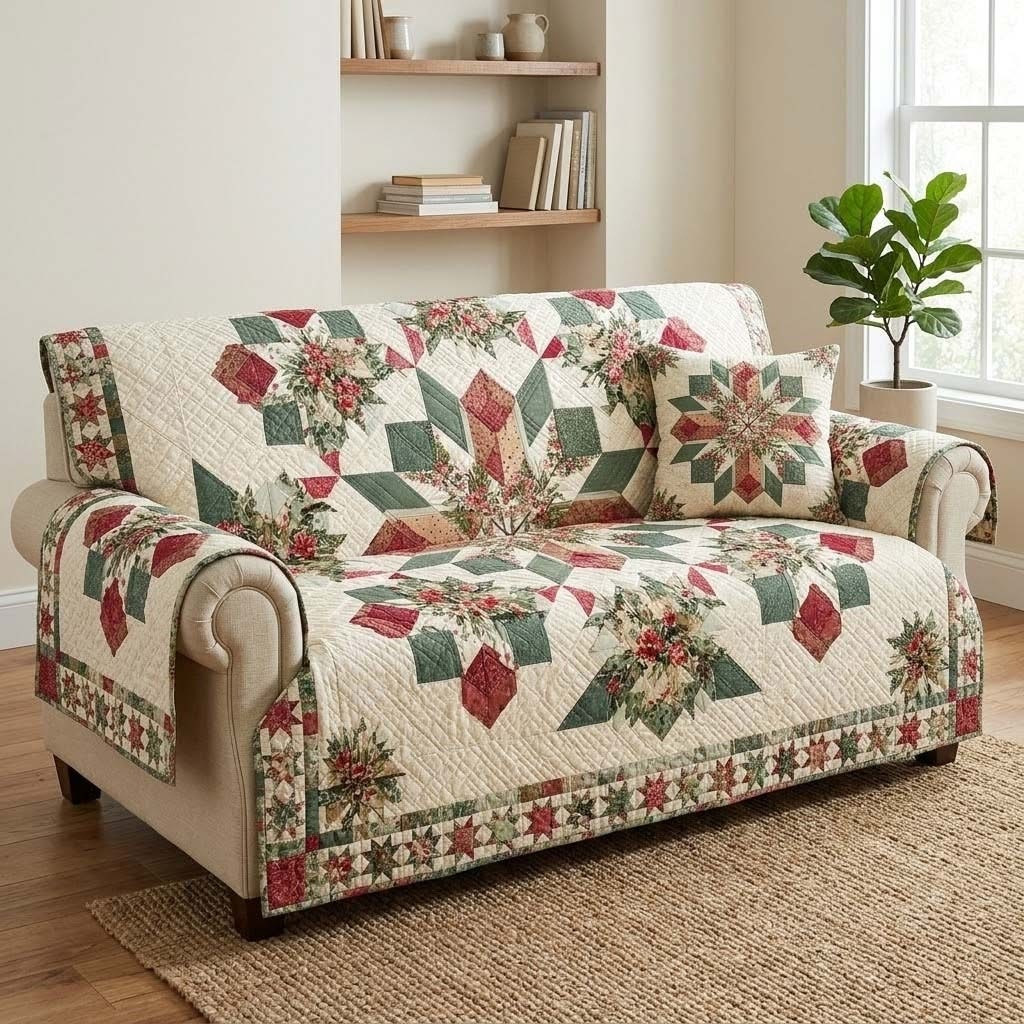 Floral Radiance Quilted Sofa Cover Furniture Couch Covers Best Mother's Day Gifts Ideas