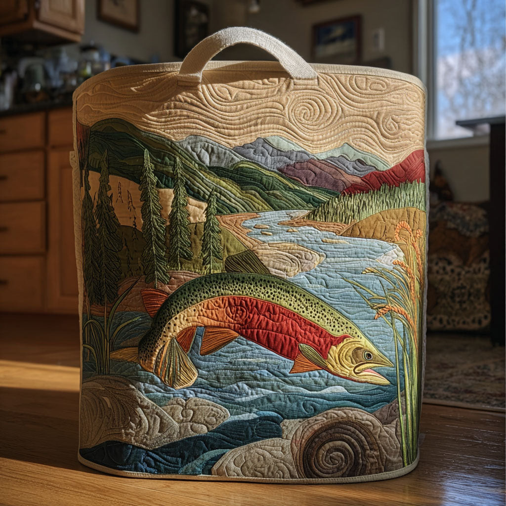 Flow of Freedom Quilted Laundry Basket Coolest Laundry Baskets Awesome Father's Day Gifts