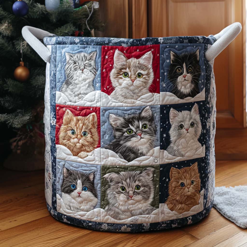 Fluffy Christmas Quilted Laundry Basket Laundry Hamper Christmas Ideas For Grandma