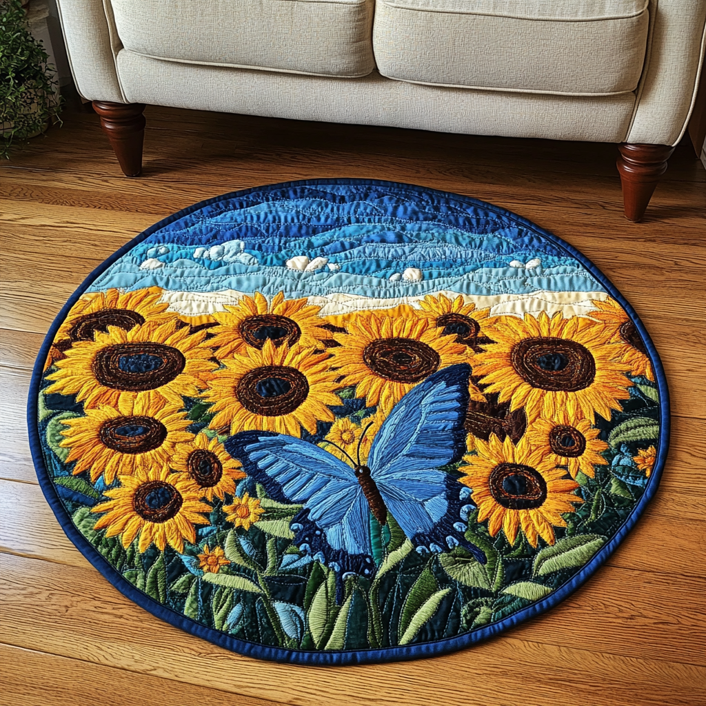 Flutter Grace Quilted Round Mat Round Mats For Sale Presents For Mom Birthday