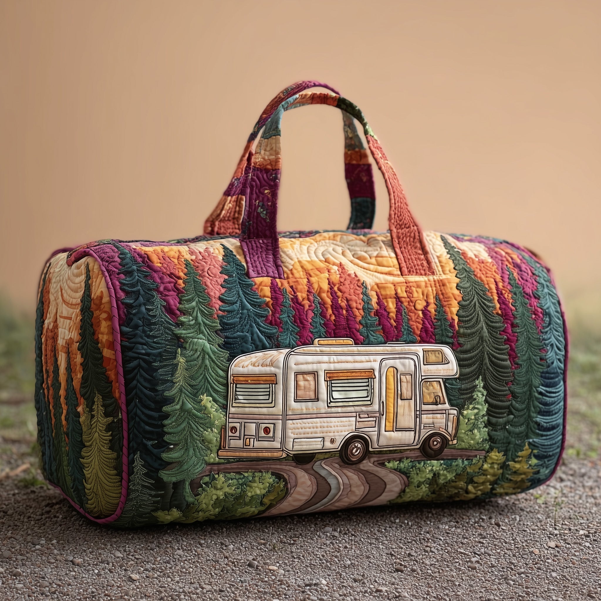 Forest Adventure Quilted Duffle Bag Weekender Duffel Bag Women Top 10 Mother's Day Gift Ideas