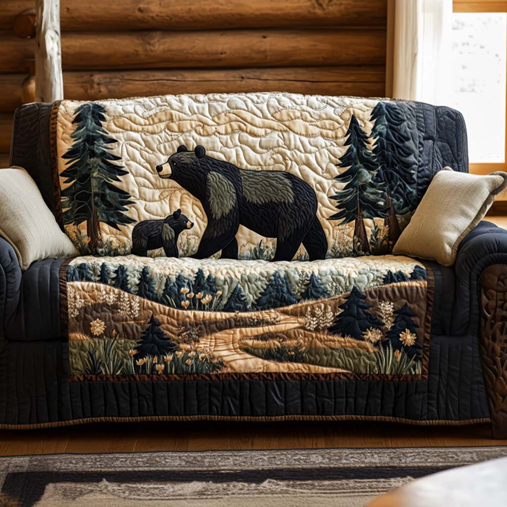 Forest Bond Quilted Sofa Cover Furniture Covers Best Gifts For Bear Lovers Men