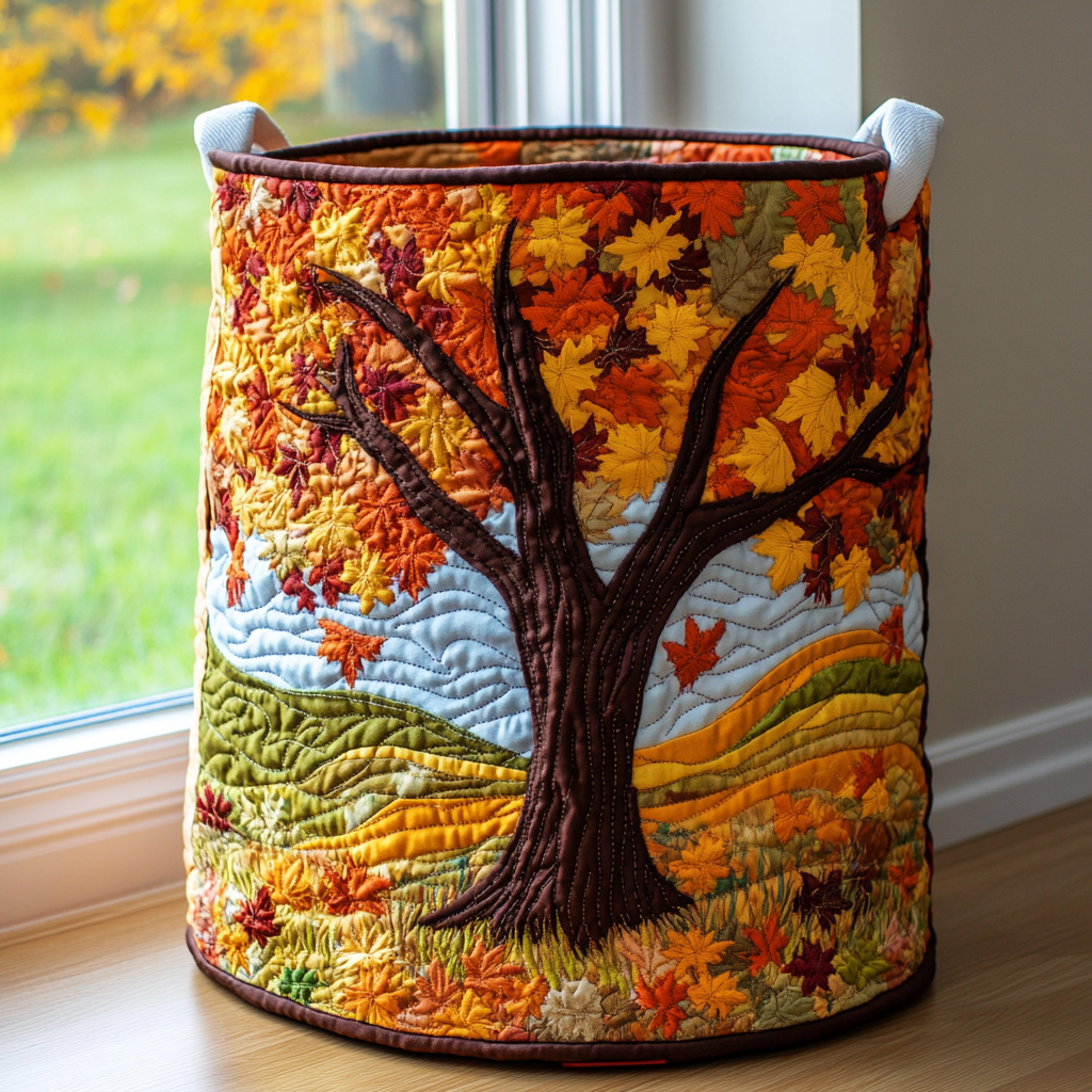 Forest Canopy Quilted Laundry Basket Best Laundry Basket Father's Day Presents For Husband