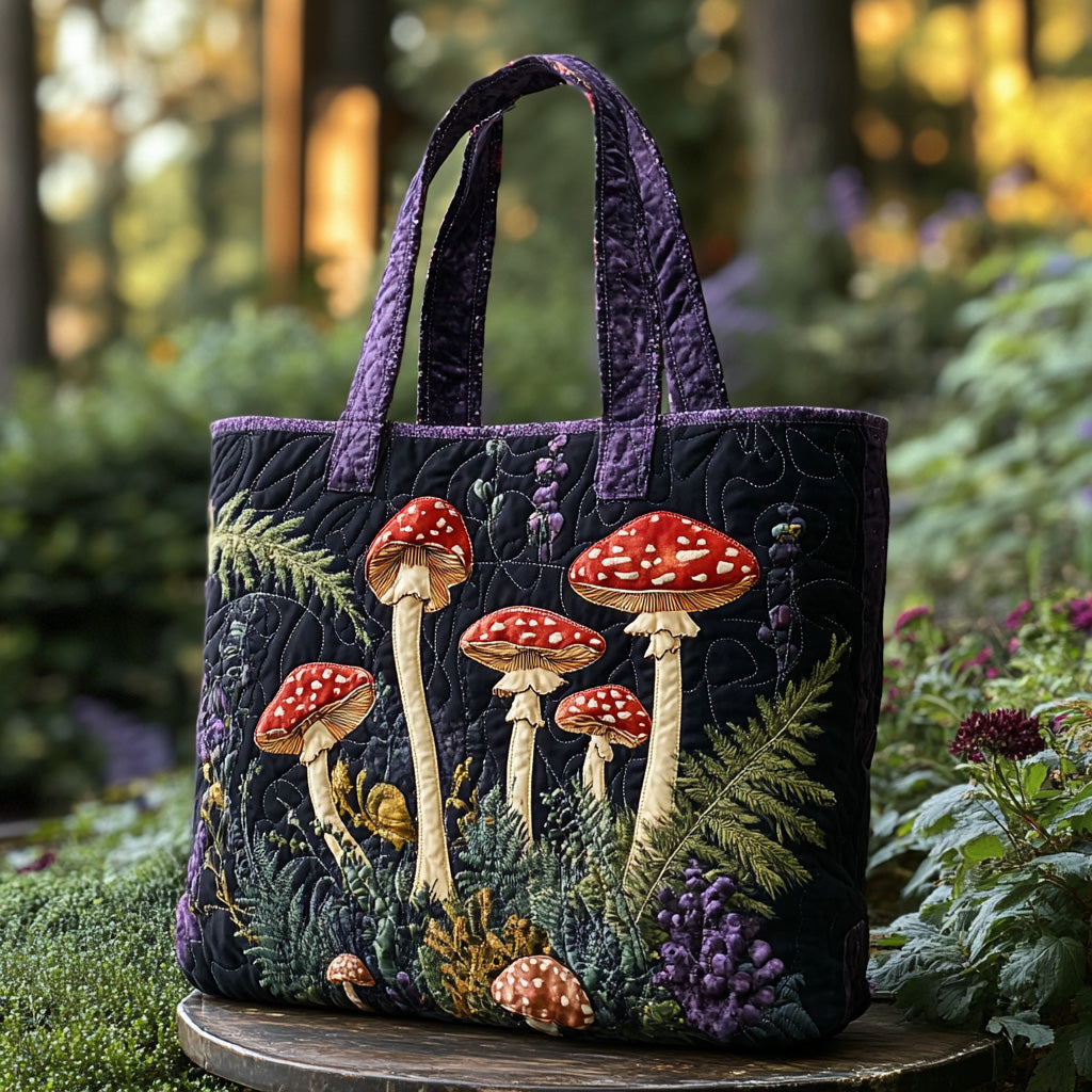 Forest Caps Quilted Tote Bag Work Tote Cool Gift Ideas For Mom
