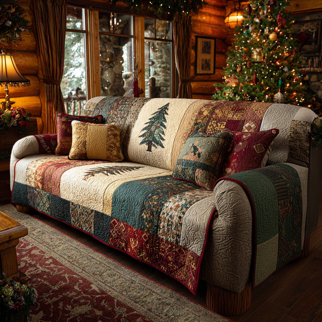 Forest Dream Quilted Sofa Cover Sofa Chair Covers Best Family Gifts