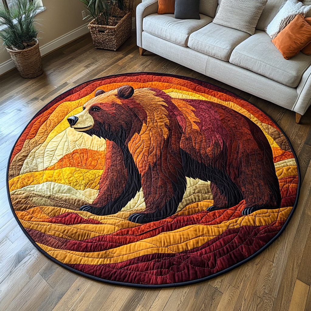 Forest Guardian Quilted Round Mat Living Room Design Great Gifts For Dad