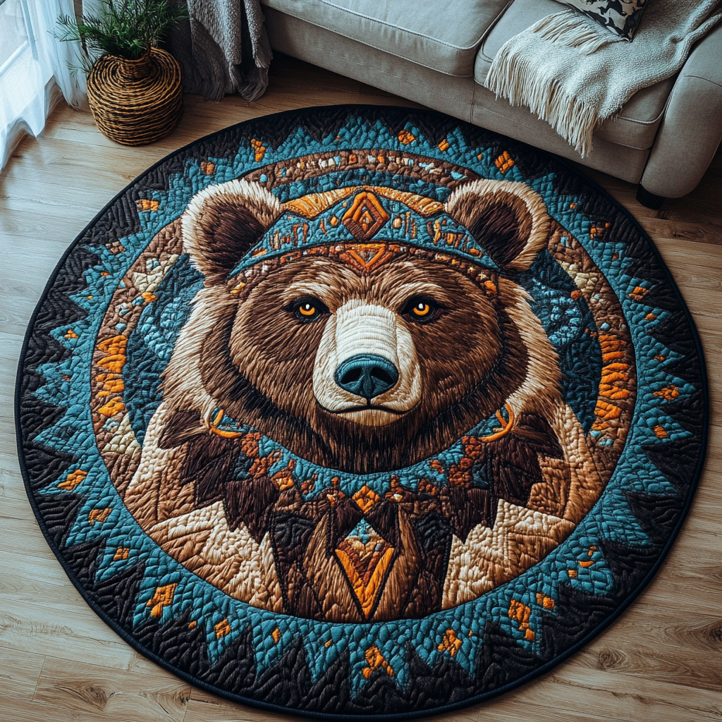 Forest Guardian Quilted Round Mat Living Room Furnishing Ideas Father In Law Gifts Dad's Day