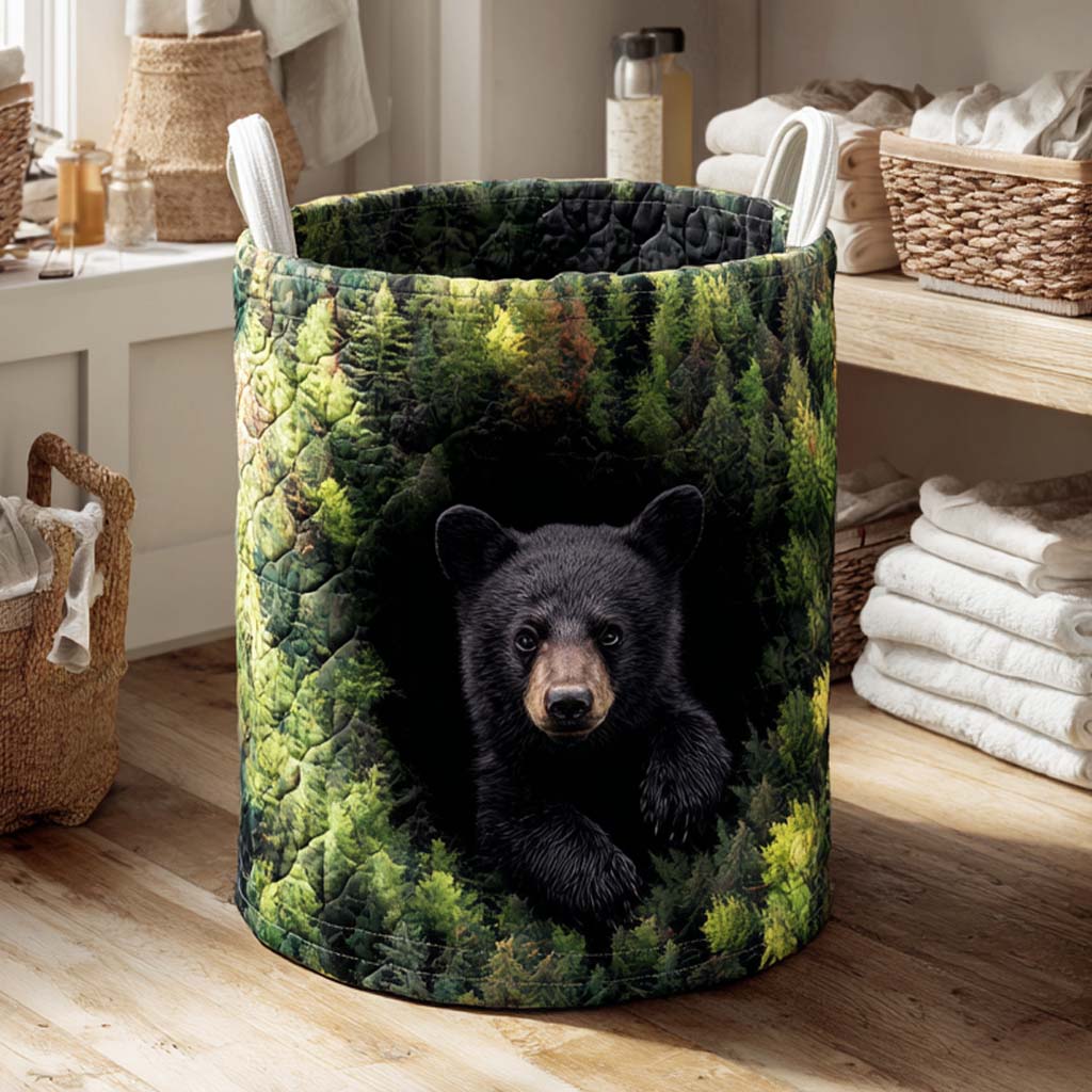 Forest Peek Quilted Laundry Basket Laundry Room Decor Ideas Unique Father's Day Gifts