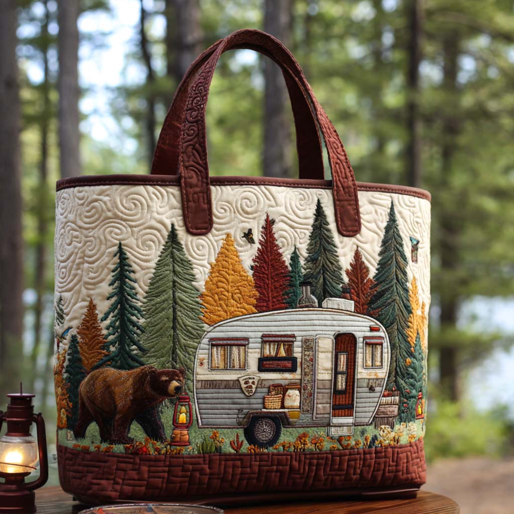 Forest Retreat Quilted Tote Bag The Best Tote Bag Great Gifts For Mom