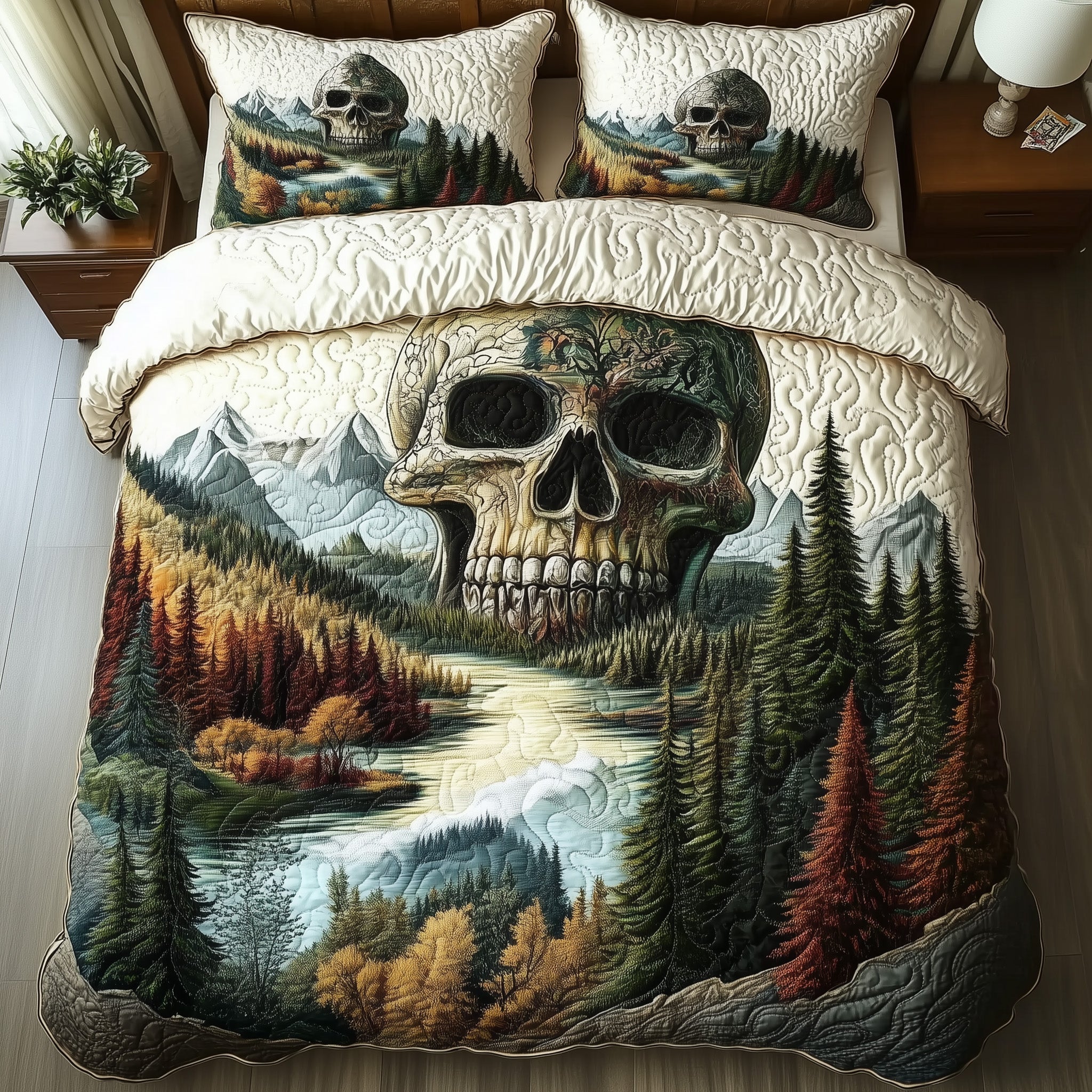 Forest Soul Quilted Bedding Set Great Bed Sets Mexican Skull Souvenirs
