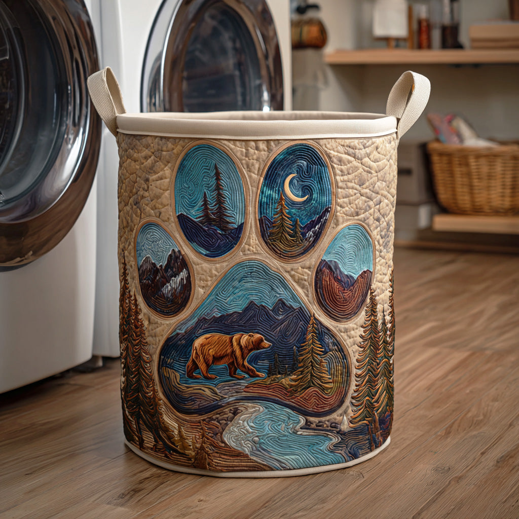 Forest Tracker Quilted Laundry Basket Unique Laundry Hamper Father's Day Gifts For Husband