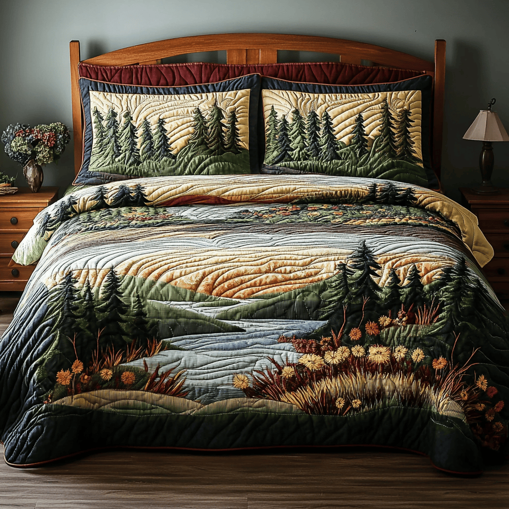 Forest View Quilted Bedding Set Best Sheet Sets Best Mother's Day From For Husband