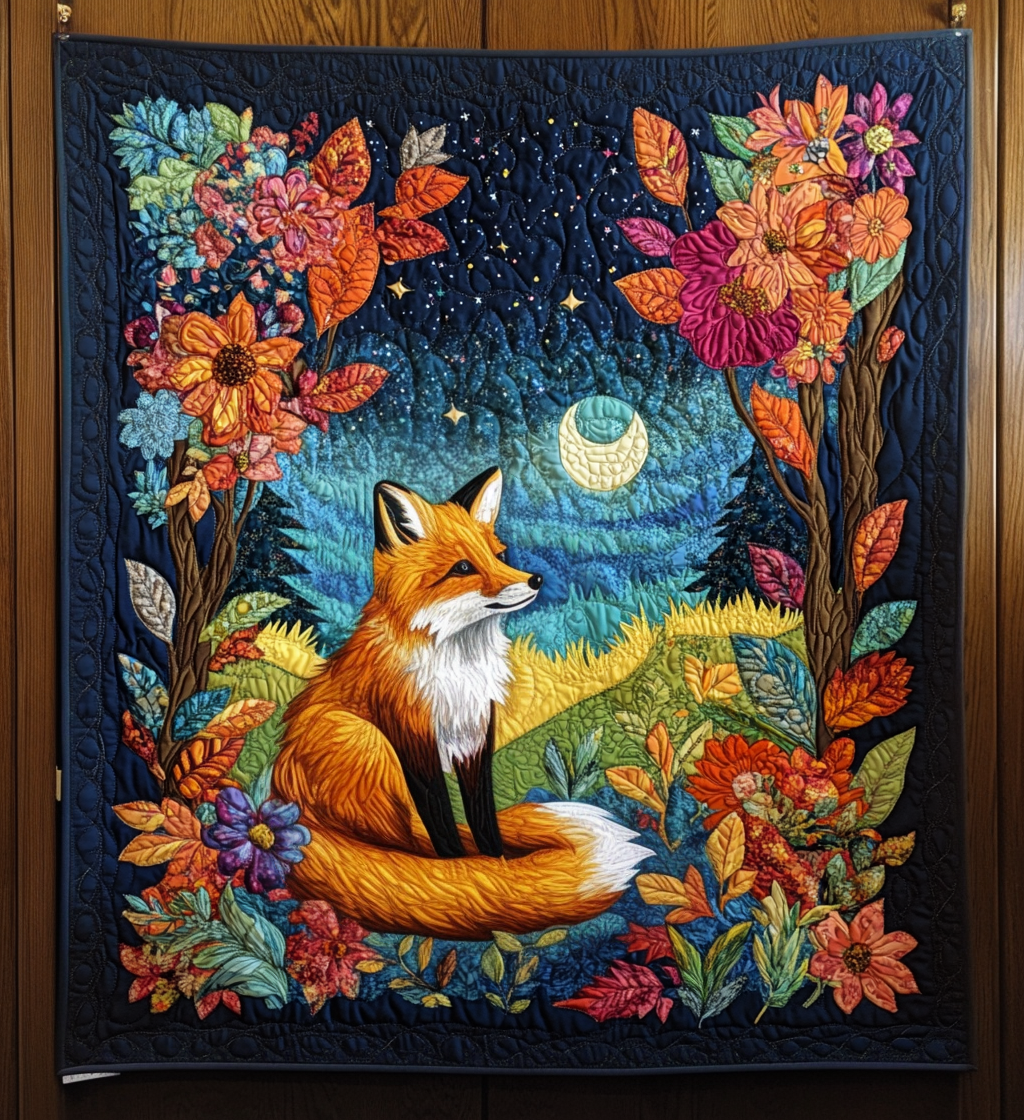 Fox Night Quilted Blanket Good Sheet Sets Fathers Day Delivery Gifts