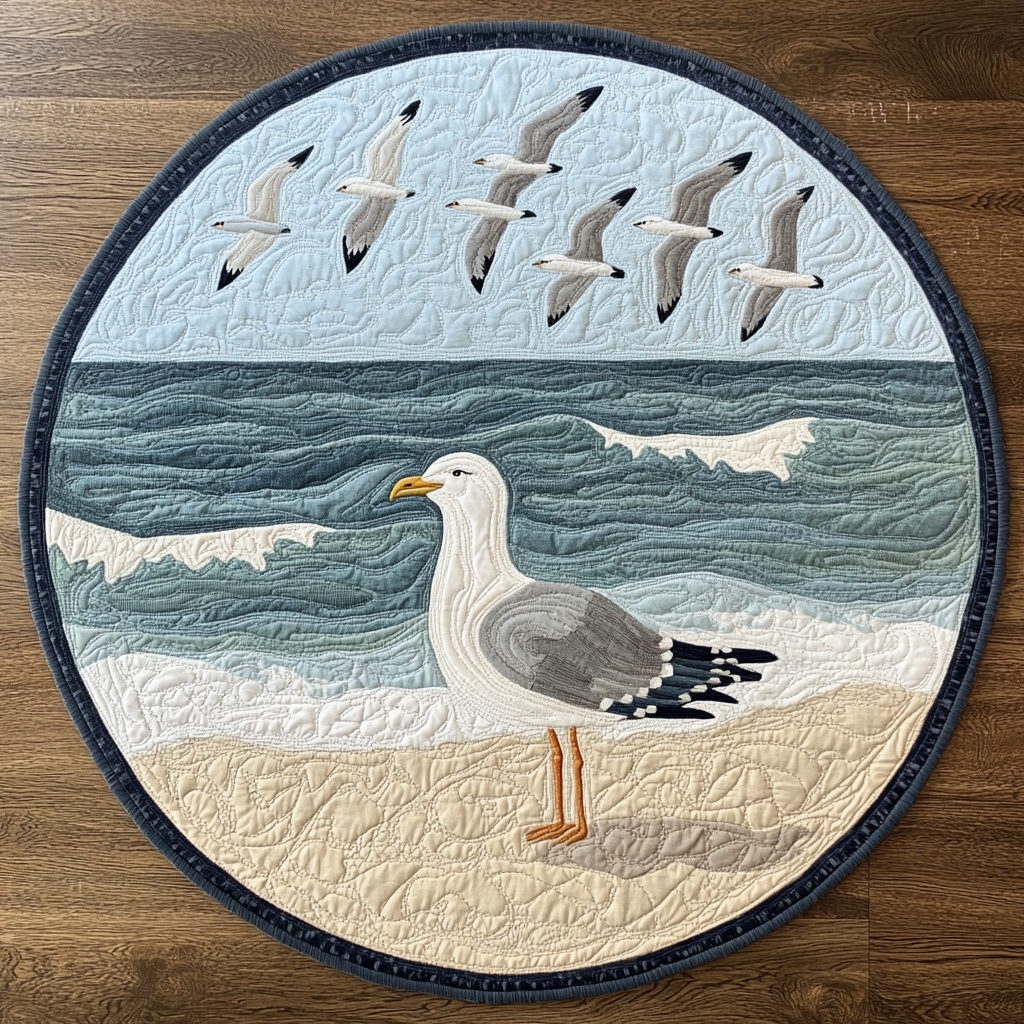 Free Flight Quilted Round Mat Circle Rugs Small Special Step Dad Gifts