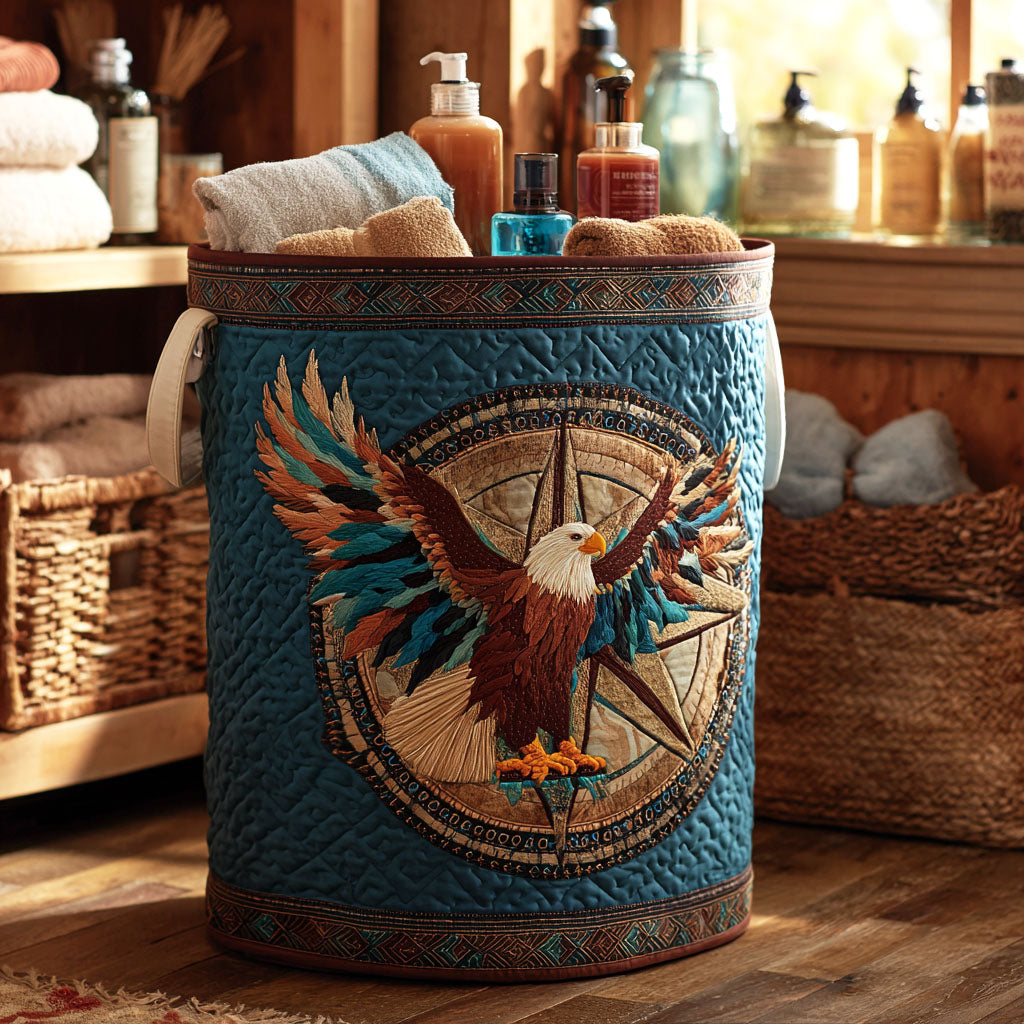 Freedom Soar Quilted Laundry Basket Best Hampers Native American Gifts