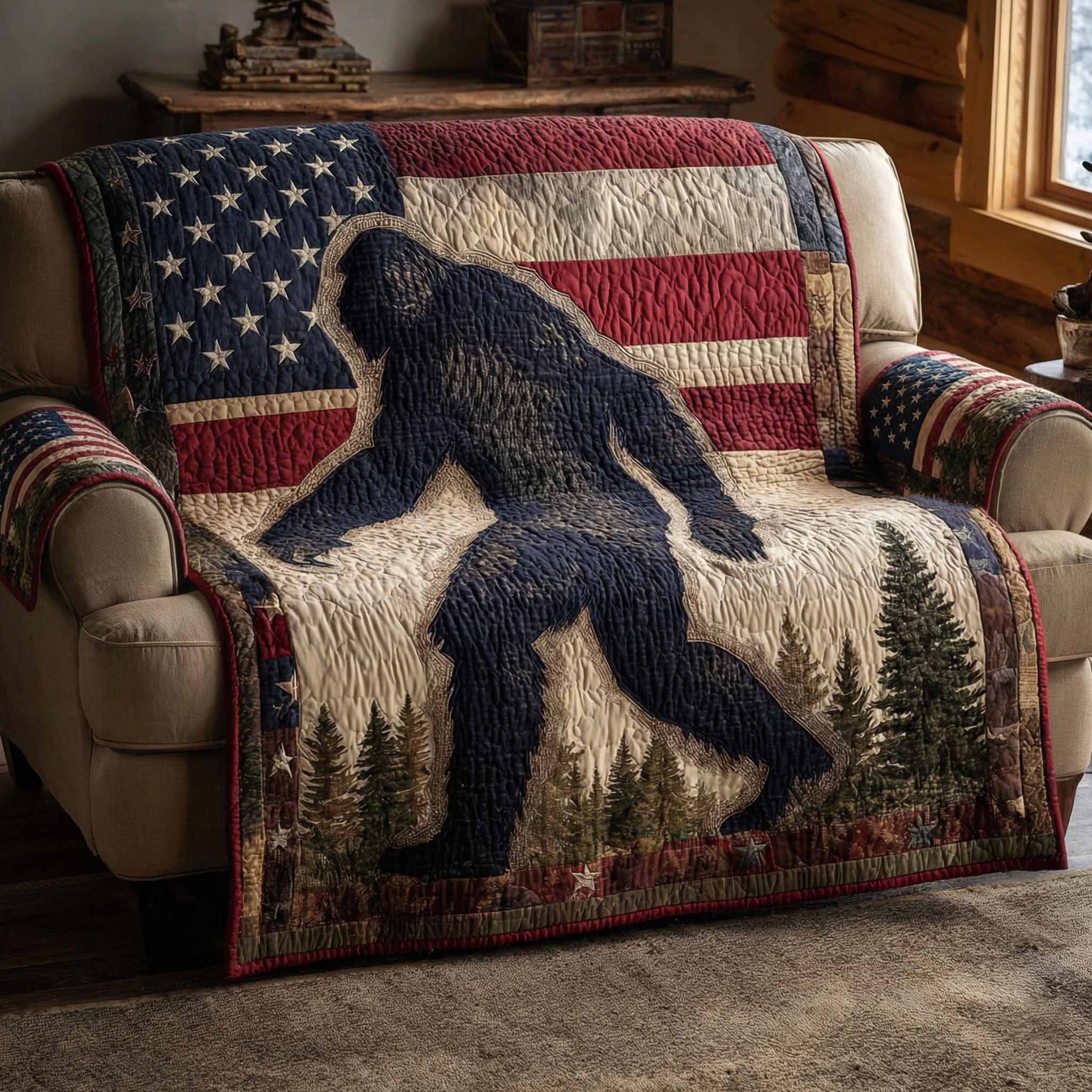 Freedom Stride Quilted Sofa Cover Best Sofa Covers Gifts For Sasquatch Lovers