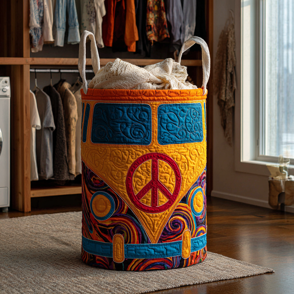 Freedom Way Quilted Laundry Basket Clothes Basket Storage Mother's Day Gifts From Grandkids
