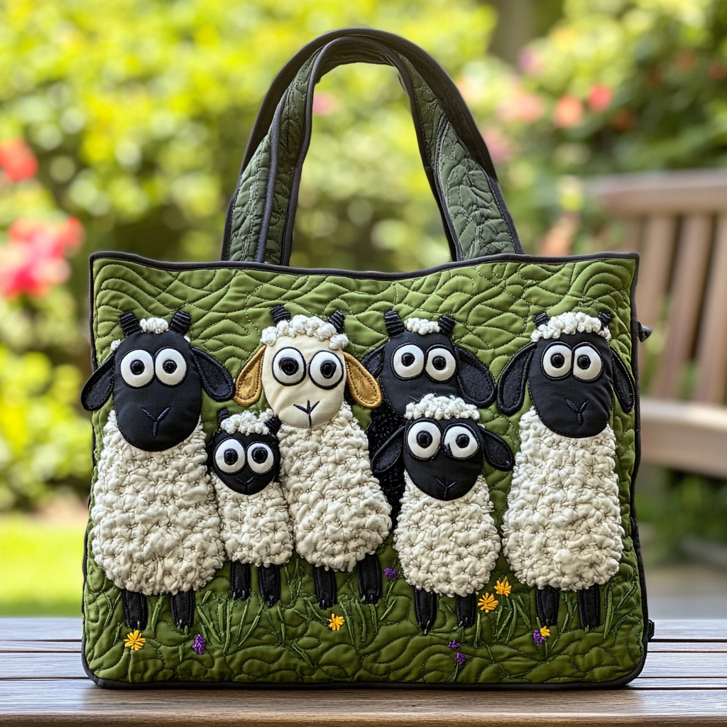 Fresh Sheep Quilted Tote Bag Perfect Tote Bag Gifts To Give Your Mom