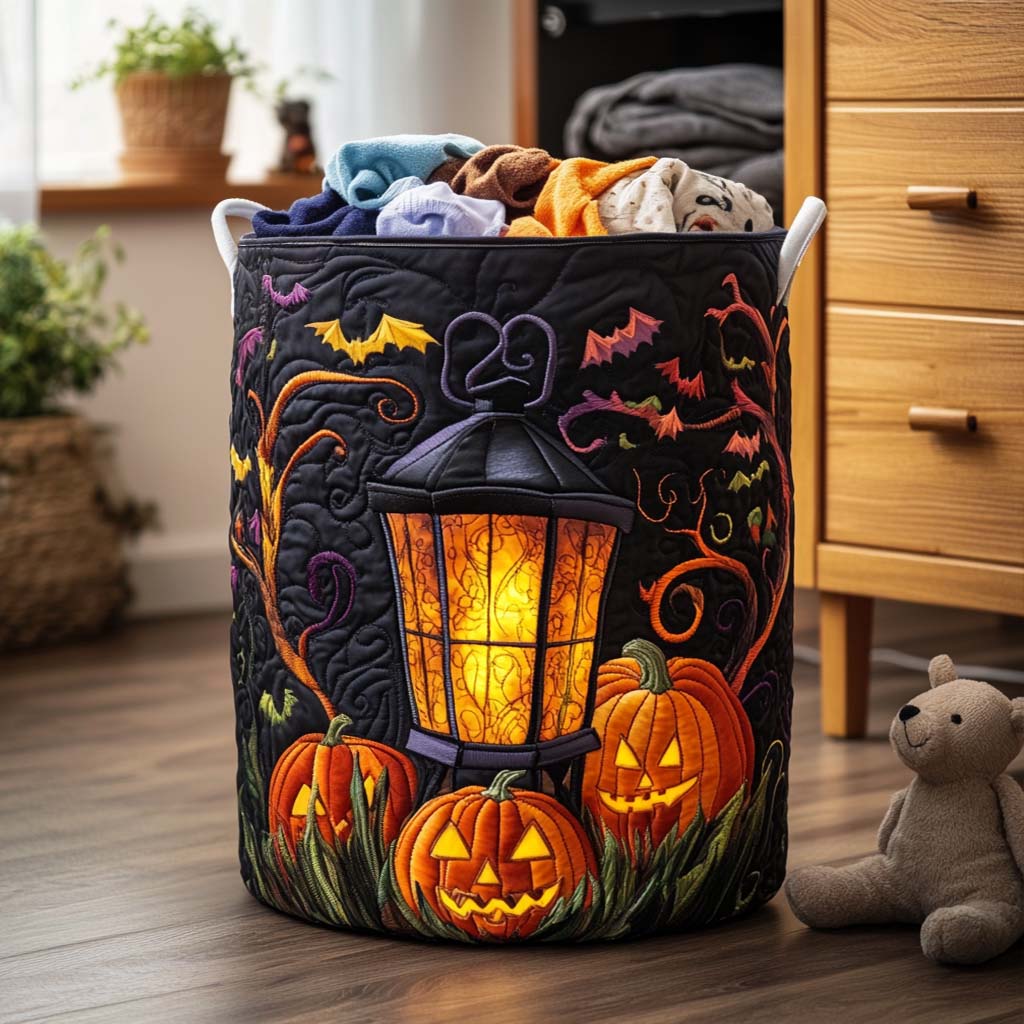 Fright Delight Quilted Laundry Basket Basket For Laundry Cat Lover Gifts For Her