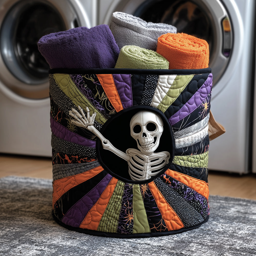 Fright Night Quilted Laundry Basket Modern Laundry Hamper Christmas Gifts For Grandparents