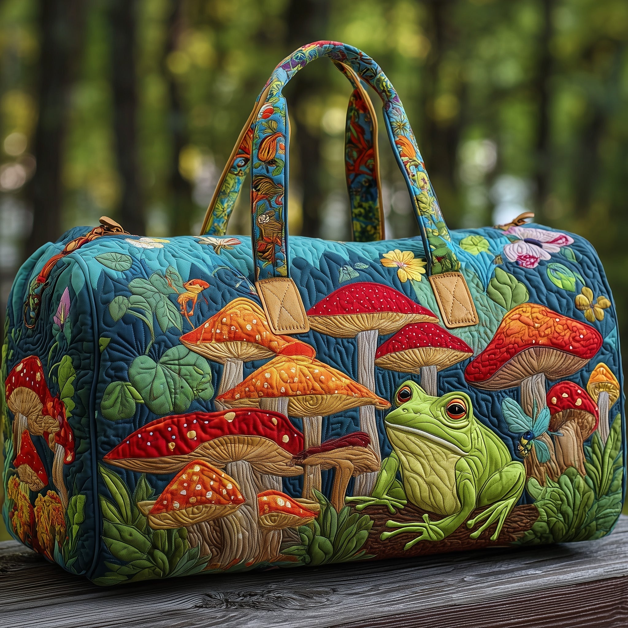 Frog Quilted Duffle Bag Best Travel Duffel Bag For Women Special Mother's Day Gifts