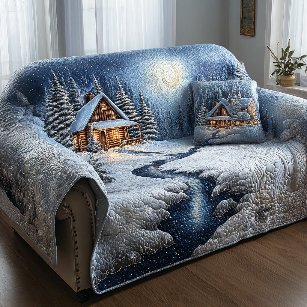 Frosted Woodland Peace Quilted Sofa Cover Best Sofa Cushion Covers Gifts For Dad Who Wants Nothing