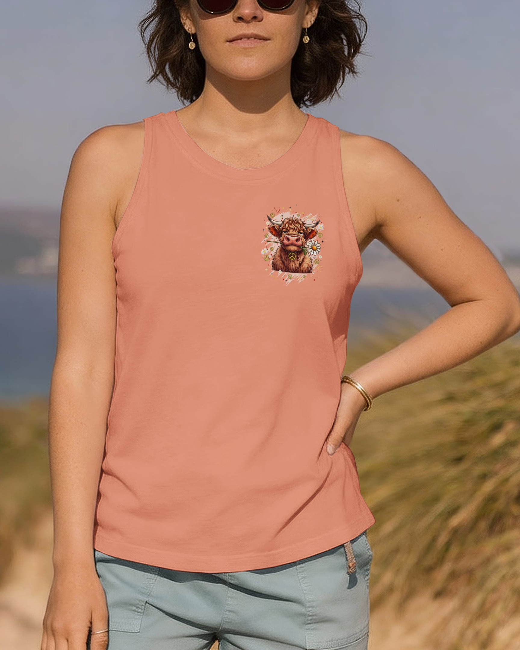 Fun Cow Apparently I Have An Attitude Tank Top Cute Farm Animal Merch Gift For Cow Lovers