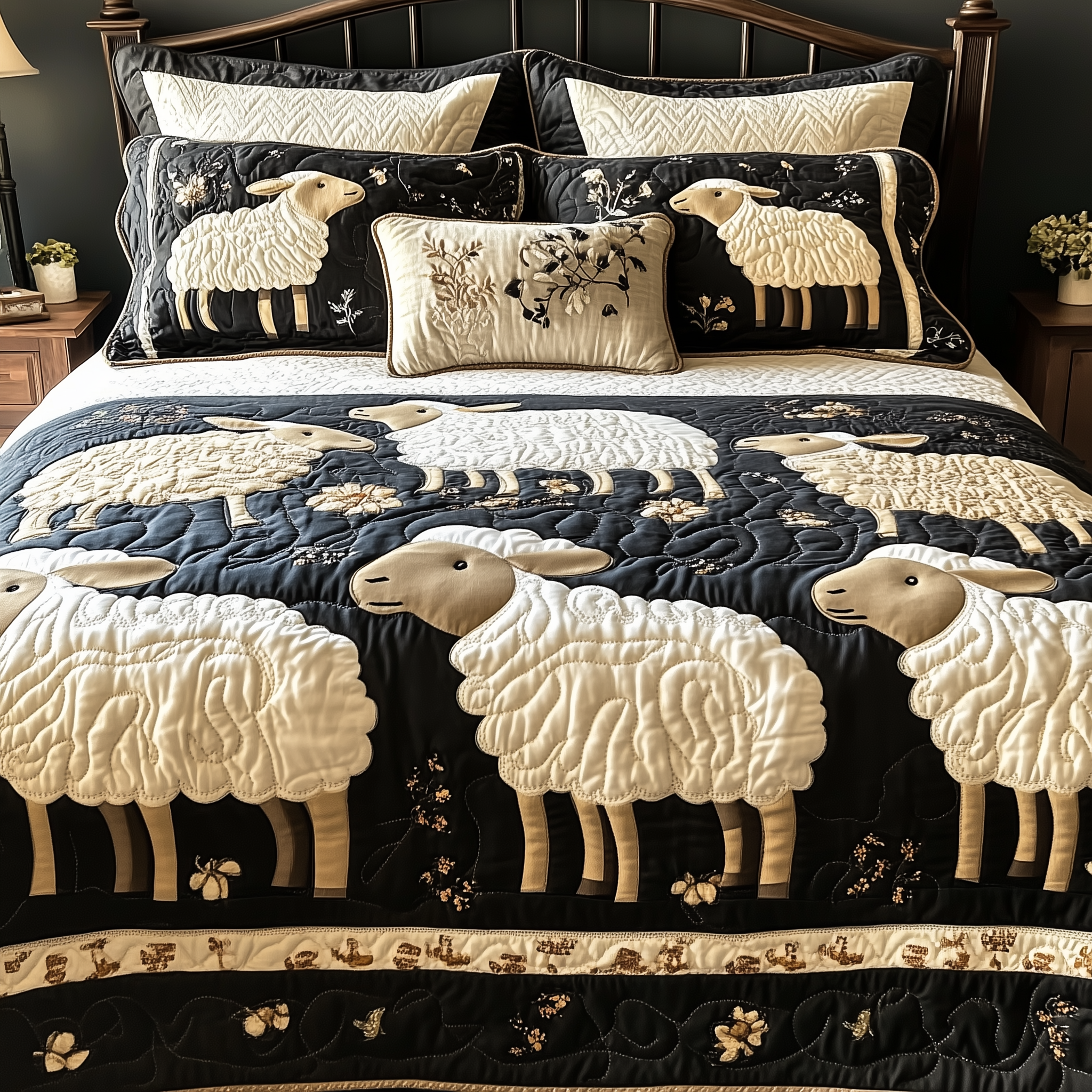 Funky Sheep Quilted Bedding Set Best Bedding Sets Unusual Sheep Gifts