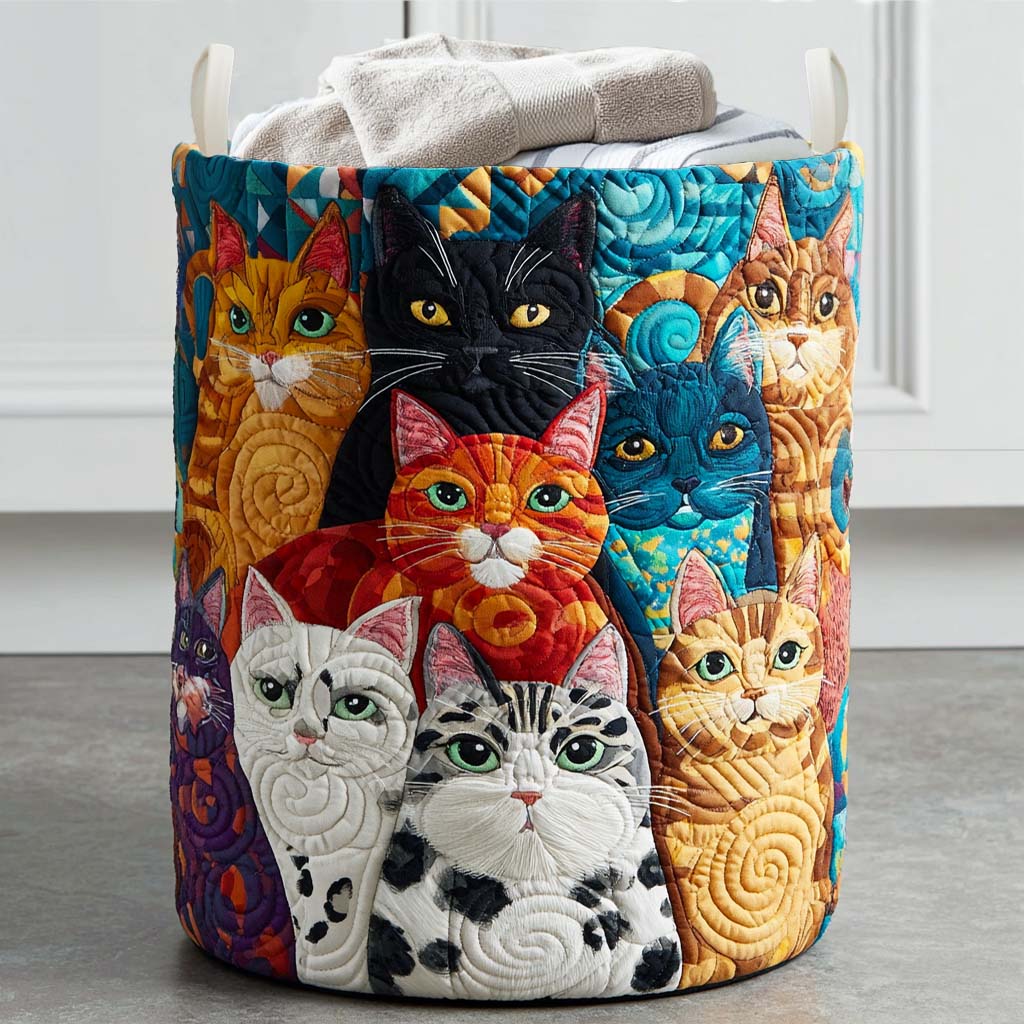 Furry Team Quilted Laundry Basket Unique Laundry Hamper Xmas Presents For Grandma